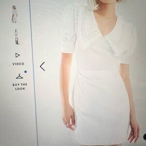 White Milkmaid mini dress Reclaimed Vintage